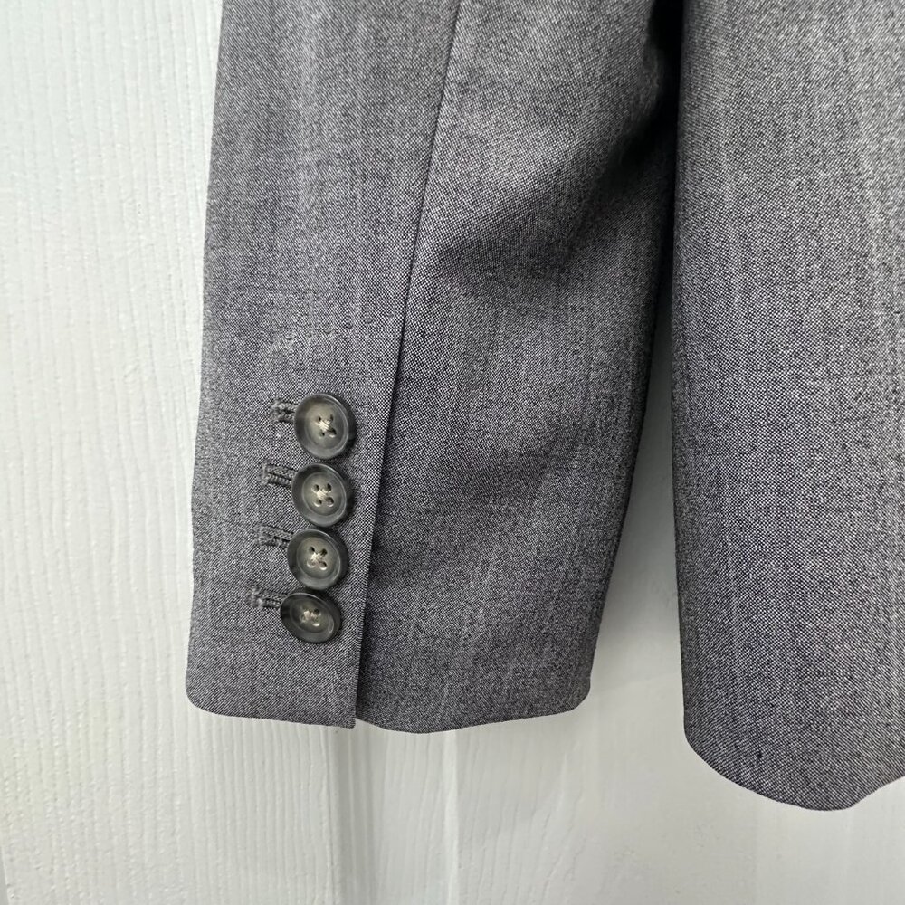 Banana Republic Gray Blazer Suit Jacket Size 12 - Picture 10 of 14